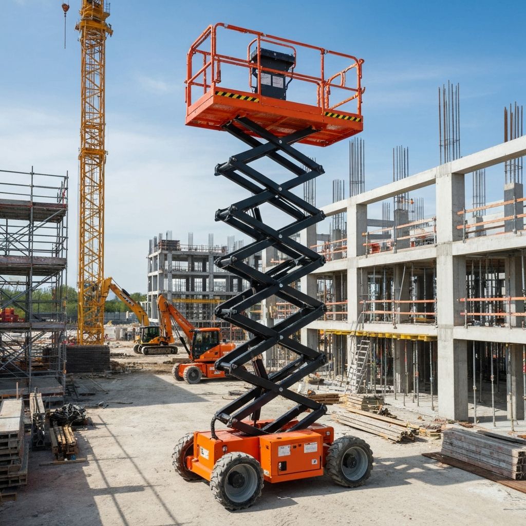 Location nacelle élévatrice ciseaux articulée télescopique travaux en hauteur Maroc - MirinouiFils